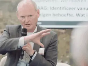 Spreker tijdens The Roche Dialogues 2029