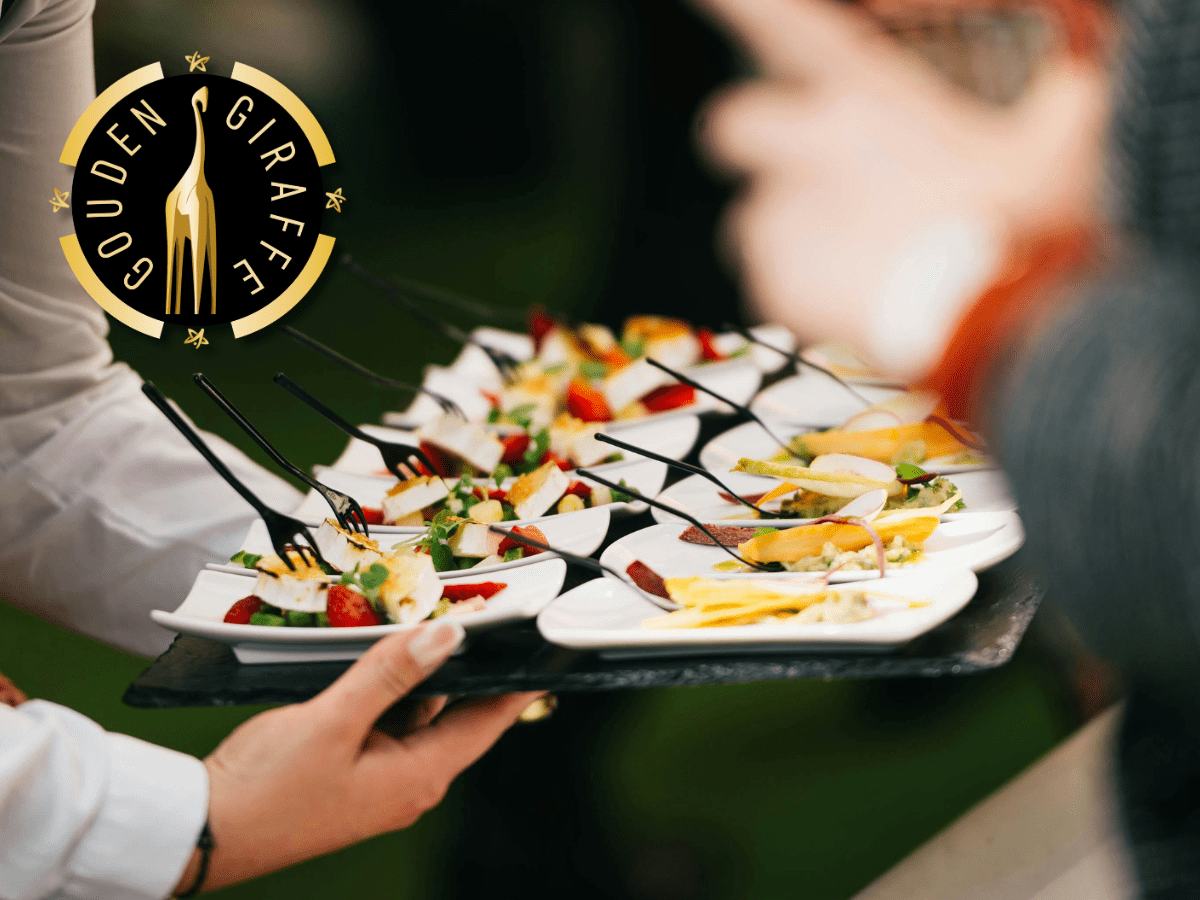 Eventcatering en logo Gouden Giraffe
