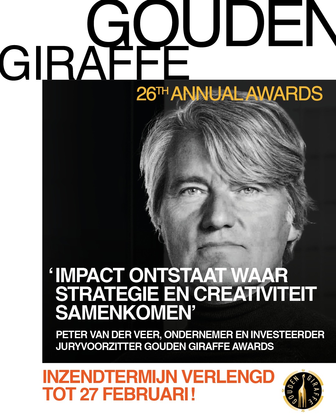 Peter van der Veer nieuwe deadline