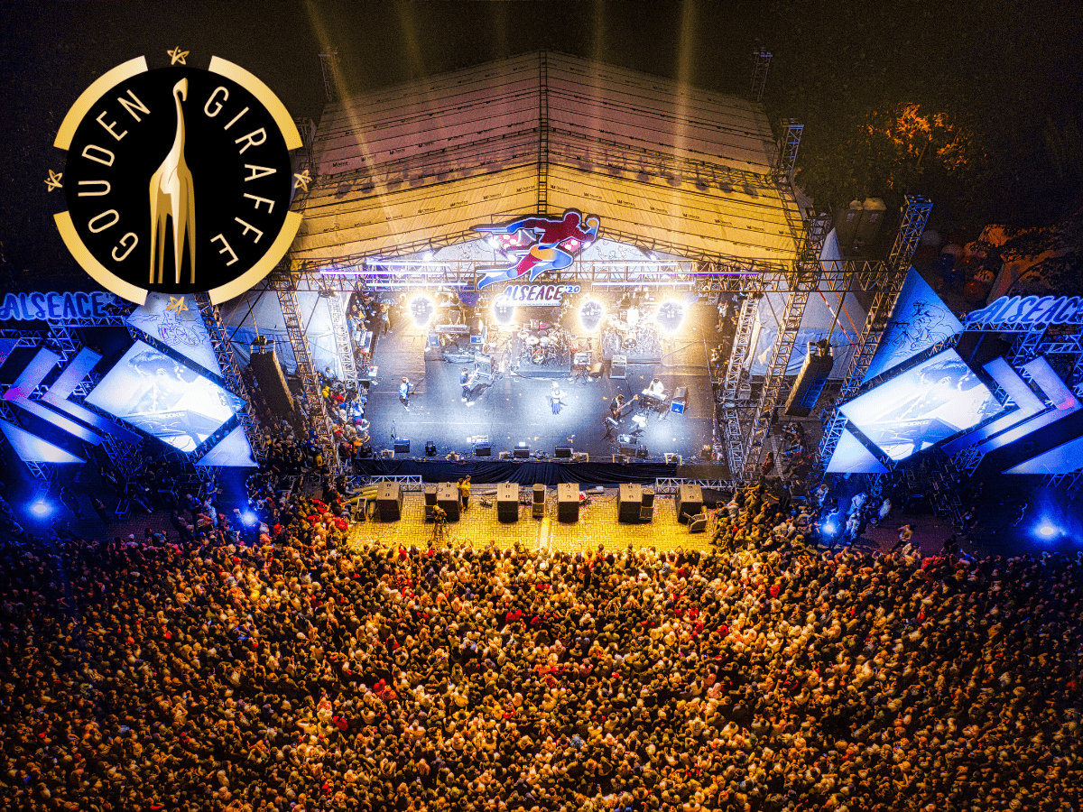 Live event met Gouden Giraffe logo